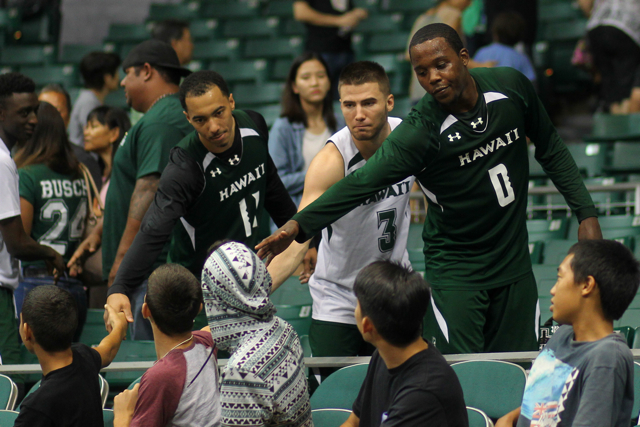 2015 UH Men's Basketball Green and White Scrimmage at the Stan Sheriff Center, Honolulu, HI on October 24 2015. Photo: Brandon Flores.